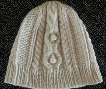 Traditional Cabled Aran Hat