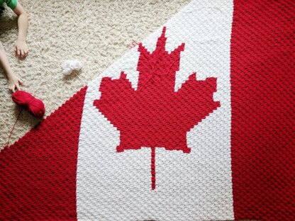 Canada Flag C2C Blanket