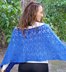 Sapphire shimmer poncho