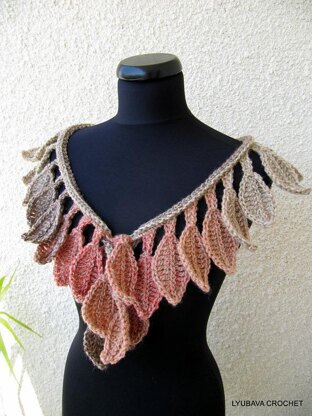 Scarf Lariat "Autumn Leaf Fall" Tutorial