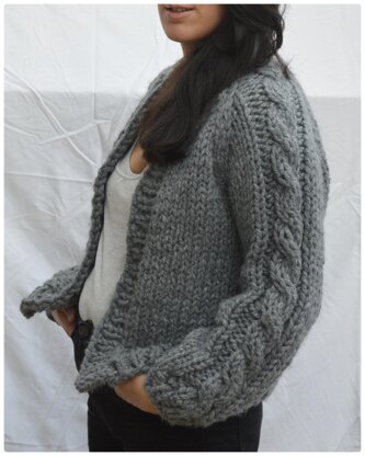 Cable Sleeved Cardi