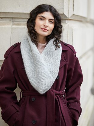 Kayla Scarf + Snood in MODE at Rowan Softest Alpaca - Downloadable PDF