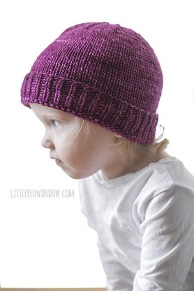 Easy Folded Brim Baby Hat