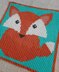 Orange Baby Fox Blanket Square 60x60 Squares C2C Crochet Pattern