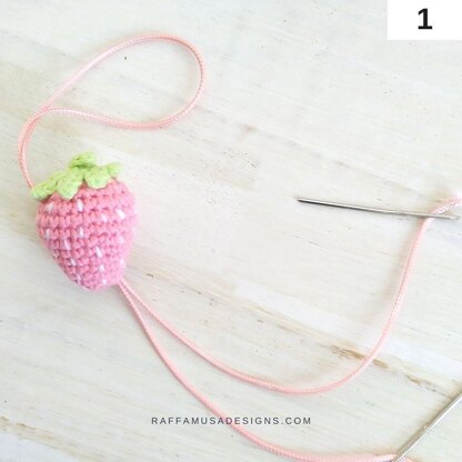 Strawberry Pacifier Clip
