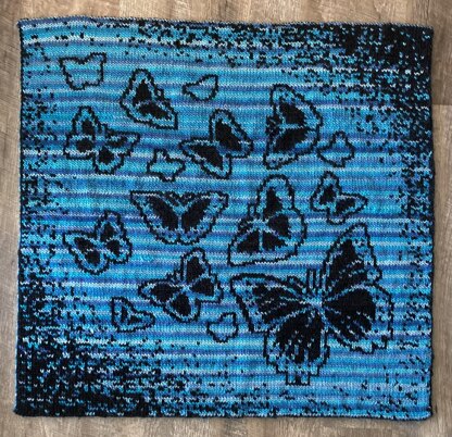 Morpho Butterfly Throw