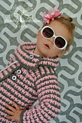 Girls Vintage Houndstooth Jacket