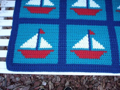 Sailboats Ahoy Afghan