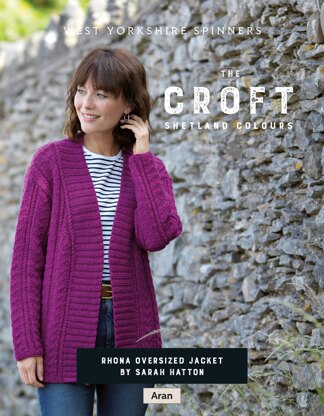 Rhona Oversized Jacket in West Yorkshire Spinners The Croft Shetland Colours - DBP0079 - Downloadable PDF