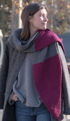 Duo Scarf in Red Heart Vera - LM6043 - Downloadable PDF
