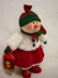 Toy knaitting patterns christmas - Knit a Snow woman gift for a girl