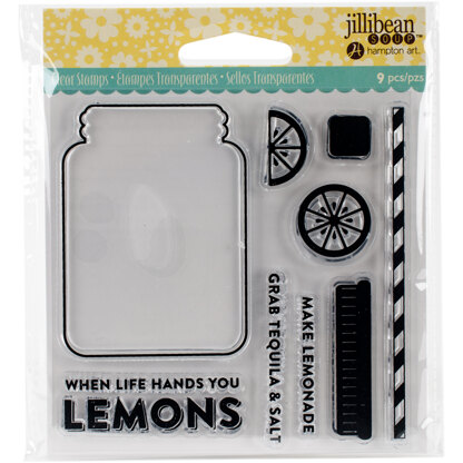 Hampton Art Jillibean Soup Clear Stamps 4"X4" - Lemonade