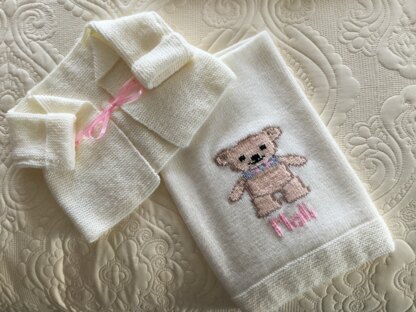 Baby jacket and cot cover