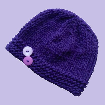 Purple Emperor Button Hat