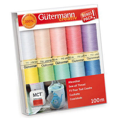 Gutermann Thread Set: Sew-All: 100m: Pack of 10 Assorted #2
