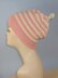 Stripe Topknot Slouch Hat