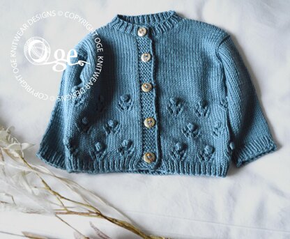 Freckles Bottom Up Cardigan - P289