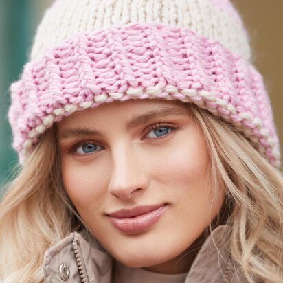 Striped Hat in Rowan Big Wool - RTP008-00009 - Downloadable PDF