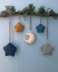 Knit Moon and Stars Christmas Ornament Pattern