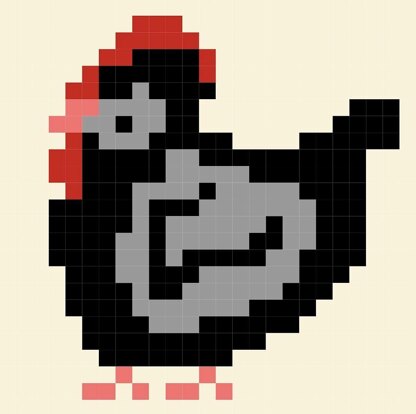 Roo Roo the Rooster C2C Graphgan Square