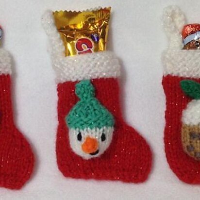 Snowman, Christmas Pudding Stocking Decorations