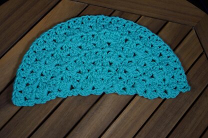 Cluster V stitch half circle