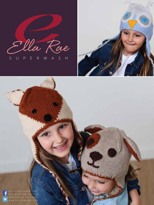 Beanie Set 2 in Ella Rae Superwash Classic - ER16-02