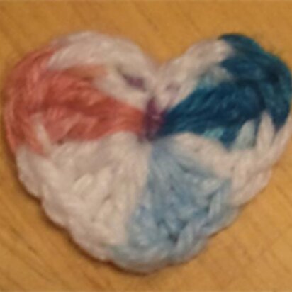 Cute crochet hearts