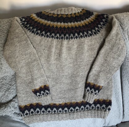 Double knit fair isle jumper