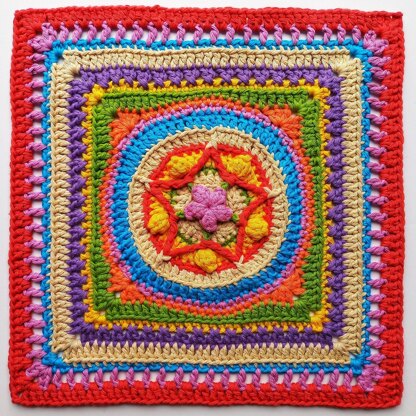 Popstar Granny Square 12"