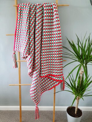 Candy Cane Striped Blanket