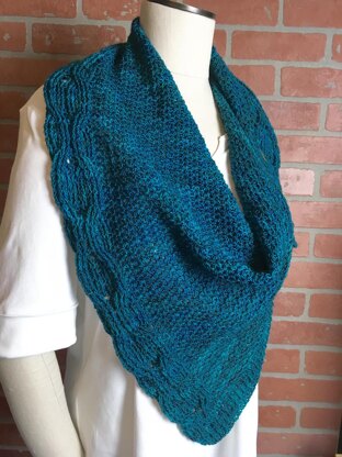 Honeycomb Asymmetrical Scarf