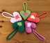 Christmas Heavenly Hearts Tree Decoration/Hanging Ornaments in Patons Smoothie DK