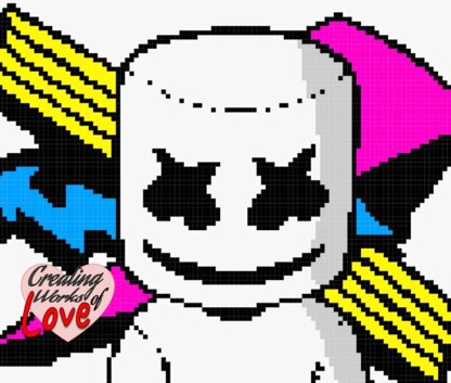 Marshmallow DJ Stitch Graphgan