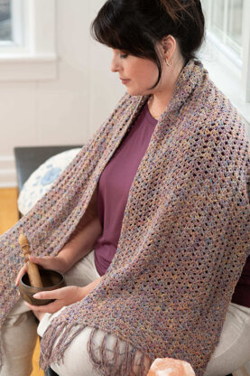 Chodron Shawl in Berroco Gaia - Downloadable PDF