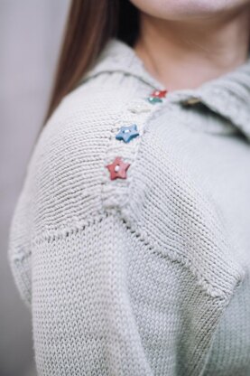 K935-Seren Split Turtleneck Sweater