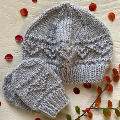 Purls of Love Newborn Hat & Mittens Set
