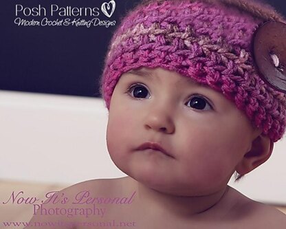 Button Beanie Crochet Pattern 155