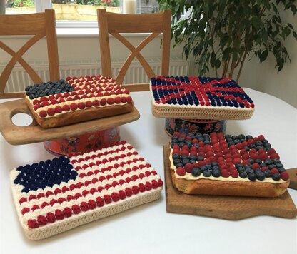 Berry Traybakes (UK & US Flags)