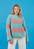 Show Stripes Sweater - Free Jumper Crochet Pattern for Women in Paintbox Yarns 100% Wool Chunky Superwash by Paintbox Yarns