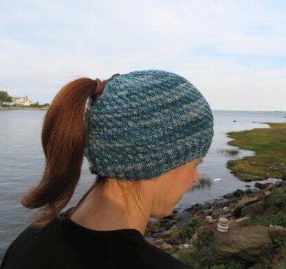 Mermaid Scales Ponytail Hat