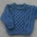 Bruadair aran sweater for baby and toddler
