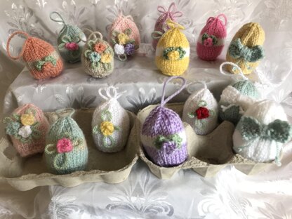 EASTER TREE EGGS HOME DECOR CHOCOLATE EGG COVER KNITTING PATTERN