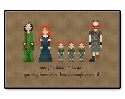 Brave - PDF Cross Stitch Pattern