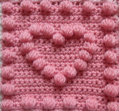 Heart Motifs Baby Blanket