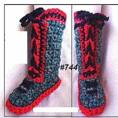 744 RED SOLE Chunky Tall Slippers