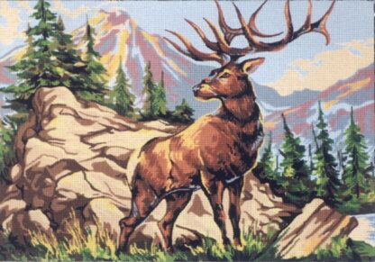 Gobelin-L Alpine Stag Tapestry Canvas - 50cm x 35cm