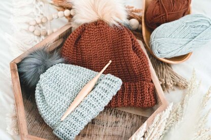 Crochet Knit Purl Hat