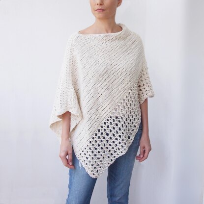 Silver drop poncho