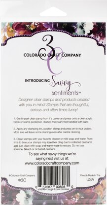 Colorado Craft Company Clear Stamps 4"X6" - Large Love Quotes-Savvy Sentiments
